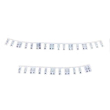 Maxbell Silicone Piano Stickers Portable Dustproof for Boys and Girls Beginners White bottom black