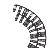 Maxbell Silicone Piano Stickers Portable Dustproof for Boys and Girls Beginners Black bottom white