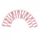 Maxbell Silicone Piano Stickers Portable Dustproof for Boys and Girls Beginners Pink color