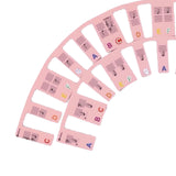 Maxbell Silicone Piano Stickers Portable Dustproof for Boys and Girls Beginners Pink color