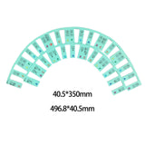 Maxbell Silicone Piano Stickers Portable Dustproof for Boys and Girls Beginners Light green bottom