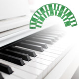 Maxbell Silicone Piano Stickers Portable Dustproof for Boys and Girls Beginners Luminous bottom