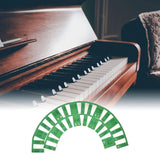Maxbell Silicone Piano Stickers Portable Dustproof for Boys and Girls Beginners Luminous bottom