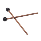 Maxbell 2x Drumsticks Percussion Instrument Parts 18cm Length Wooden Mallet for Bell