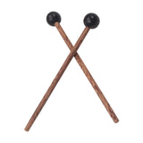 Maxbell 2x Drumsticks Percussion Instrument Parts 18cm Length Wooden Mallet for Bell