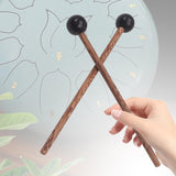 Maxbell 2x Drumsticks Percussion Instrument Parts 18cm Length Wooden Mallet for Bell