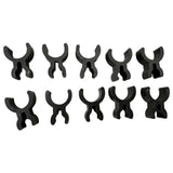 Maxbell 10 Pieces Trumpet Pencil Clip Holder Black Holder for Musician Make Notes
