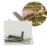 Maxbell 6x Metal Woodwind Repair Key Cover Adjusting for Bassoon Bass Replacement