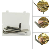 Maxbell 6x Metal Woodwind Repair Key Cover Adjusting for Bassoon Bass Replacement