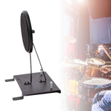 Maxbell Drum Pad Musical Mute with Drum Pedal Durable for Training Beginner Drummer Black