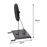 Maxbell Drum Pad Musical Mute with Drum Pedal Durable for Training Beginner Drummer Black