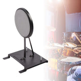 Maxbell Drum Pad Musical Mute with Drum Pedal Durable for Training Beginner Drummer Gray