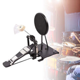 Maxbell Drum Pad Musical Mute with Drum Pedal Durable for Training Beginner Drummer
