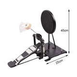 Maxbell Drum Pad Musical Mute with Drum Pedal Durable for Training Beginner Drummer