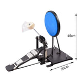 Maxbell Drum Pad Musical Mute with Drum Pedal Durable for Training Beginner Drummer