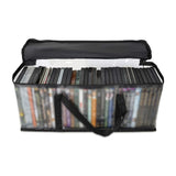 Maxbell DVD Storage Bag Zipper Organizer with Handles Display for Book Office CD