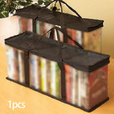 Maxbell DVD Storage Bag Zipper Organizer with Handles Display for Book Office CD