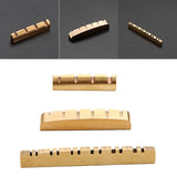 Maxbell Brass Slotted Nut Pre Slotted Nut Professional for Replacement Accessory DIY 4 strings