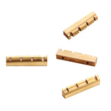 Maxbell Brass Slotted Nut Pre Slotted Nut Professional for Replacement Accessory DIY 4 strings
