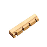 Maxbell Brass Slotted Nut Pre Slotted Nut Professional for Replacement Accessory DIY 4 strings