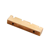 Maxbell Brass Slotted Nut Pre Slotted Nut Professional for Replacement Accessory DIY 4 strings