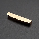 Maxbell Brass Slotted Nut Pre Slotted Nut Professional for Replacement Accessory DIY 6 strings