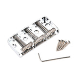 Maxbell Replacement Bass Guitar Bridge Parts with Screws Hardware for Most Guitar