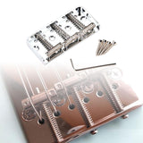 Maxbell Replacement Bass Guitar Bridge Parts with Screws Hardware for Most Guitar