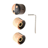 Maxbell Volume Timbre Knobs Wooden Bass Replacement Durable for Outdoor Daily Use A