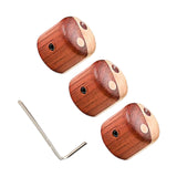 Maxbell Volume Timbre Knobs Wooden Bass Replacement Durable for Outdoor Daily Use B