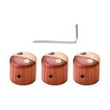 Maxbell Volume Timbre Knobs Wooden Bass Replacement Durable for Outdoor Daily Use B