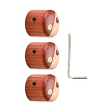 Maxbell Volume Timbre Knobs Wooden Bass Replacement Durable for Outdoor Daily Use B