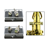 Maxbell 2 Pieces Sax Neck Tightening Screws Improve Voice for Professional Players 4mm