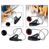 Maxbell Piezo Contact Microphone Pickup Instrument Pickups for Ukulele Black