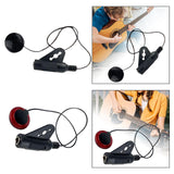 Maxbell Piezo Contact Microphone Pickup Instrument Pickups for Ukulele Black