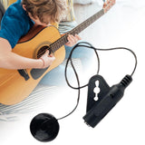 Maxbell Piezo Contact Microphone Pickup Instrument Pickups for Ukulele Black