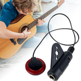 Maxbell Piezo Contact Microphone Pickup Instrument Pickups for Ukulele Red
