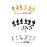 Maxbell Guitar String Tuning Pegs 3 Left 3 Right Headstocks Durable Accessory Golden