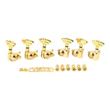 Maxbell Guitar String Tuning Pegs 3 Left 3 Right Headstocks Durable Accessory Golden