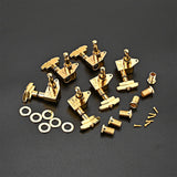 Maxbell Guitar String Tuning Pegs 3 Left 3 Right Headstocks Durable Accessory Golden