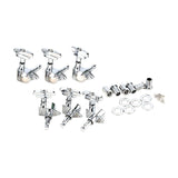 Maxbell Guitar String Tuning Pegs 3 Left 3 Right Headstocks Durable Accessory Silver
