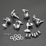 Maxbell Guitar String Tuning Pegs 3 Left 3 Right Headstocks Durable Accessory Silver
