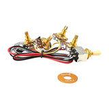 Maxbell Professional Guitar Potentiometer Prewired Guitar Wiring Harness for Replace