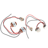 Maxbell Guitar Potentiometer Durable Complete Circuit Wiring for Bass Replacement