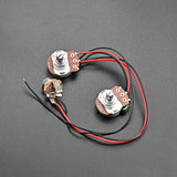 Maxbell Guitar Potentiometer Durable Complete Circuit Wiring for Bass Replacement