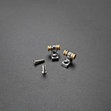 Maxbell 2x Guitar Roller String Tree Wear Resistant with Screw for Replacement Parts