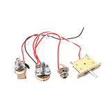 Maxbell Guitar Push Pull Switch Wiring Harness Potentiometer Prewired for Instrument