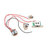 Maxbell Guitar Push Pull Switch Wiring Harness Potentiometer Prewired for Instrument
