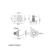 Maxbell Electric A250K+B250K Potentiometer Prewired for Electric Guitar Accessory