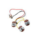 Maxbell Electric A250K+B250K Potentiometer Prewired for Electric Guitar Accessory